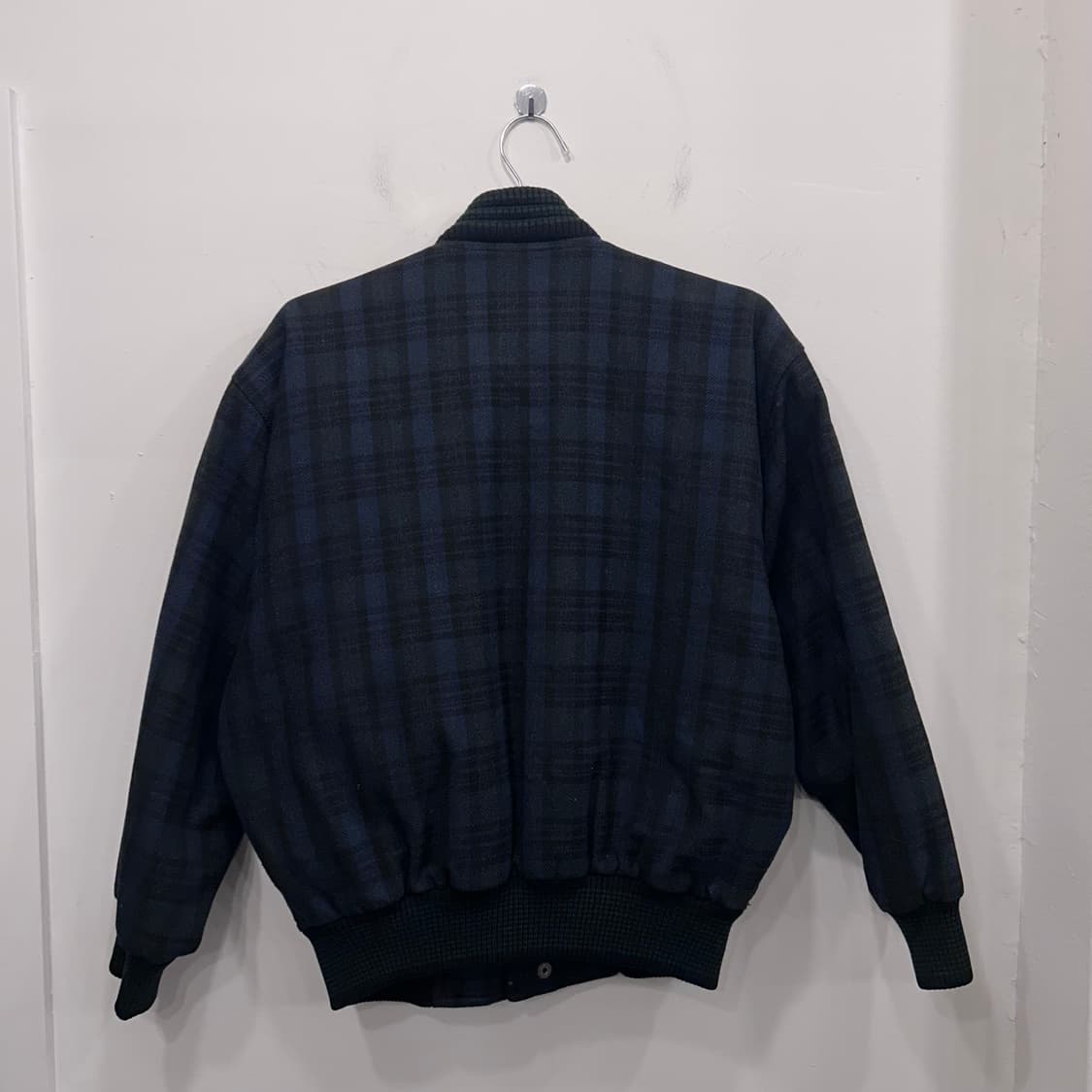 스튜디오 갤럭시 이너퀼팅 체크 코튼 봄버자켓 상품이미지5