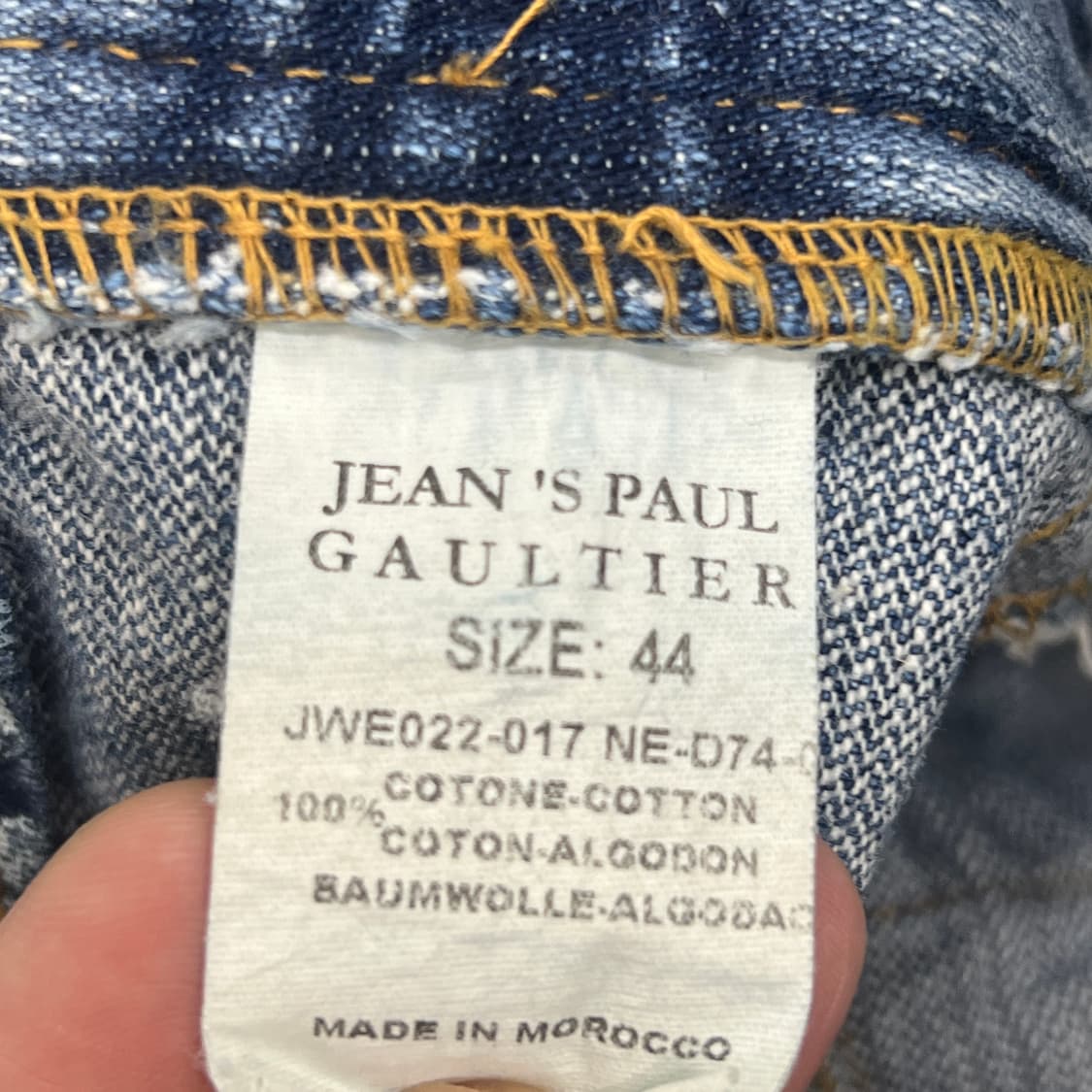장 폴 고티에 빈티지 데님 스커트 44 상품이미지7