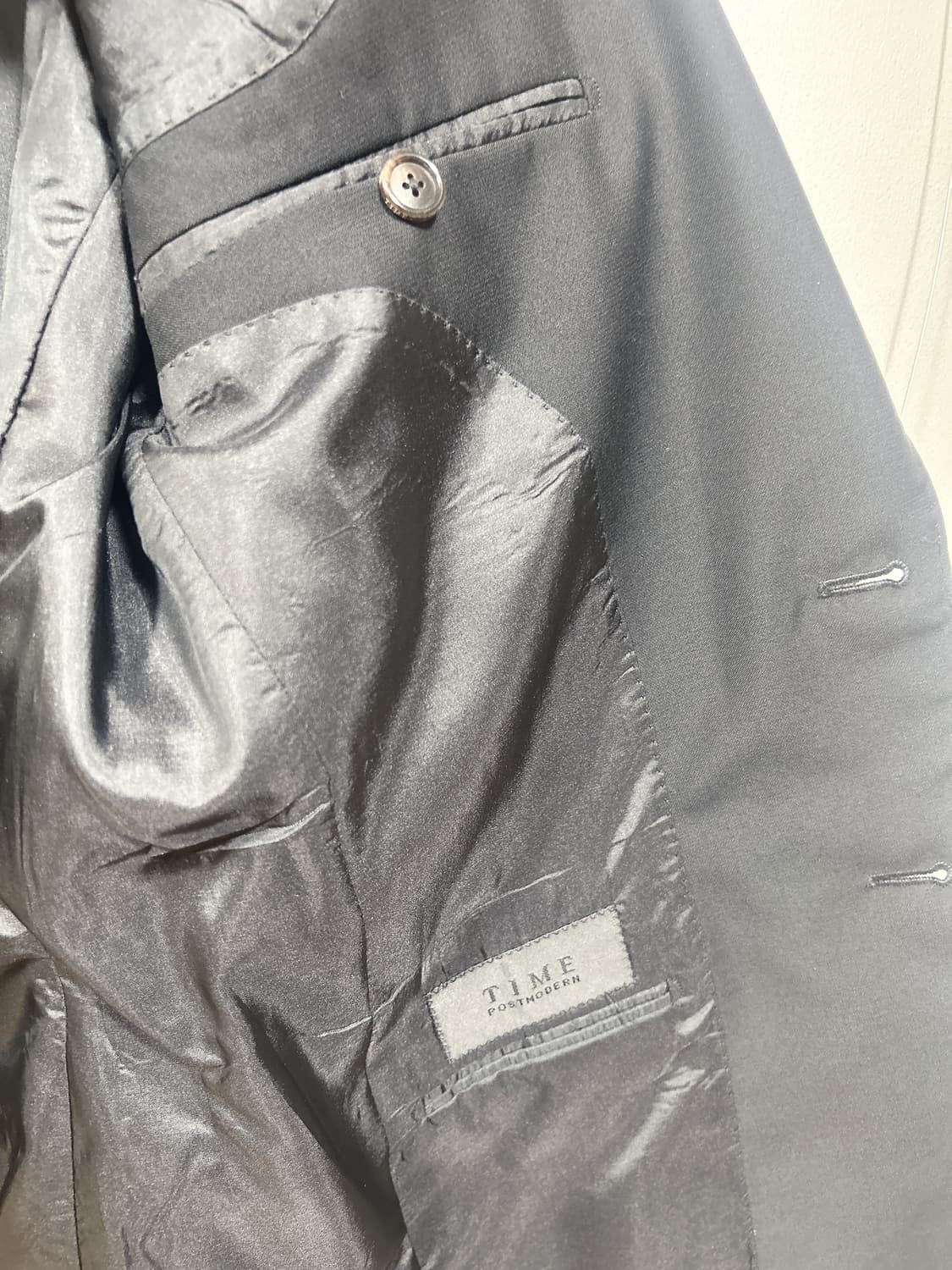 TIME HOMME 남성 블랙 블레이져 48 상품이미지4