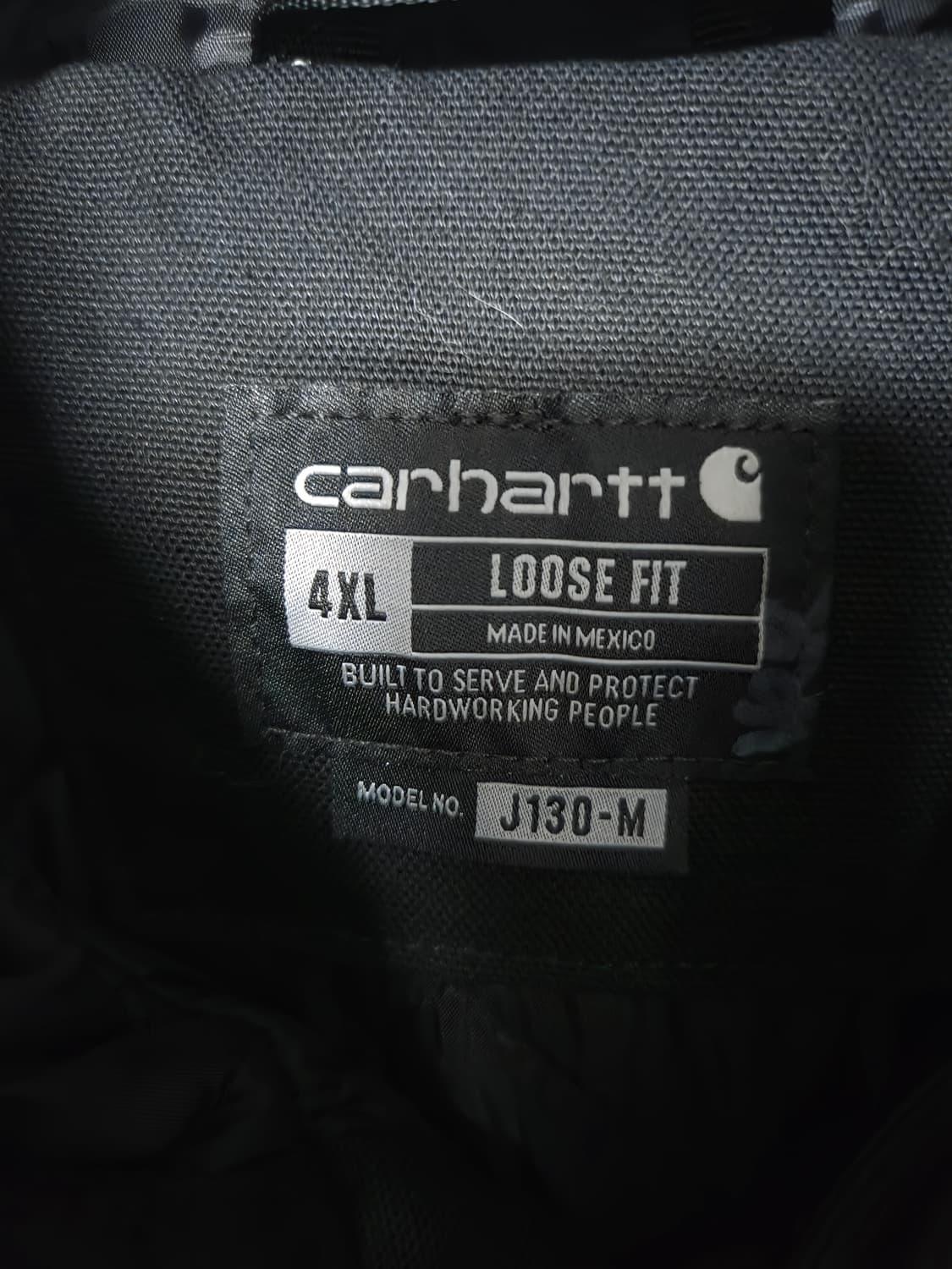 (4XL) 칼하트 블랙 후드 워크 자켓 상품이미지3
