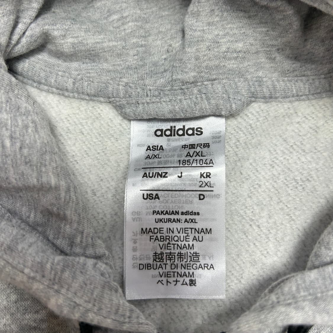 아디다스 회검 삼선 후드집업(2XL) 상품이미지2