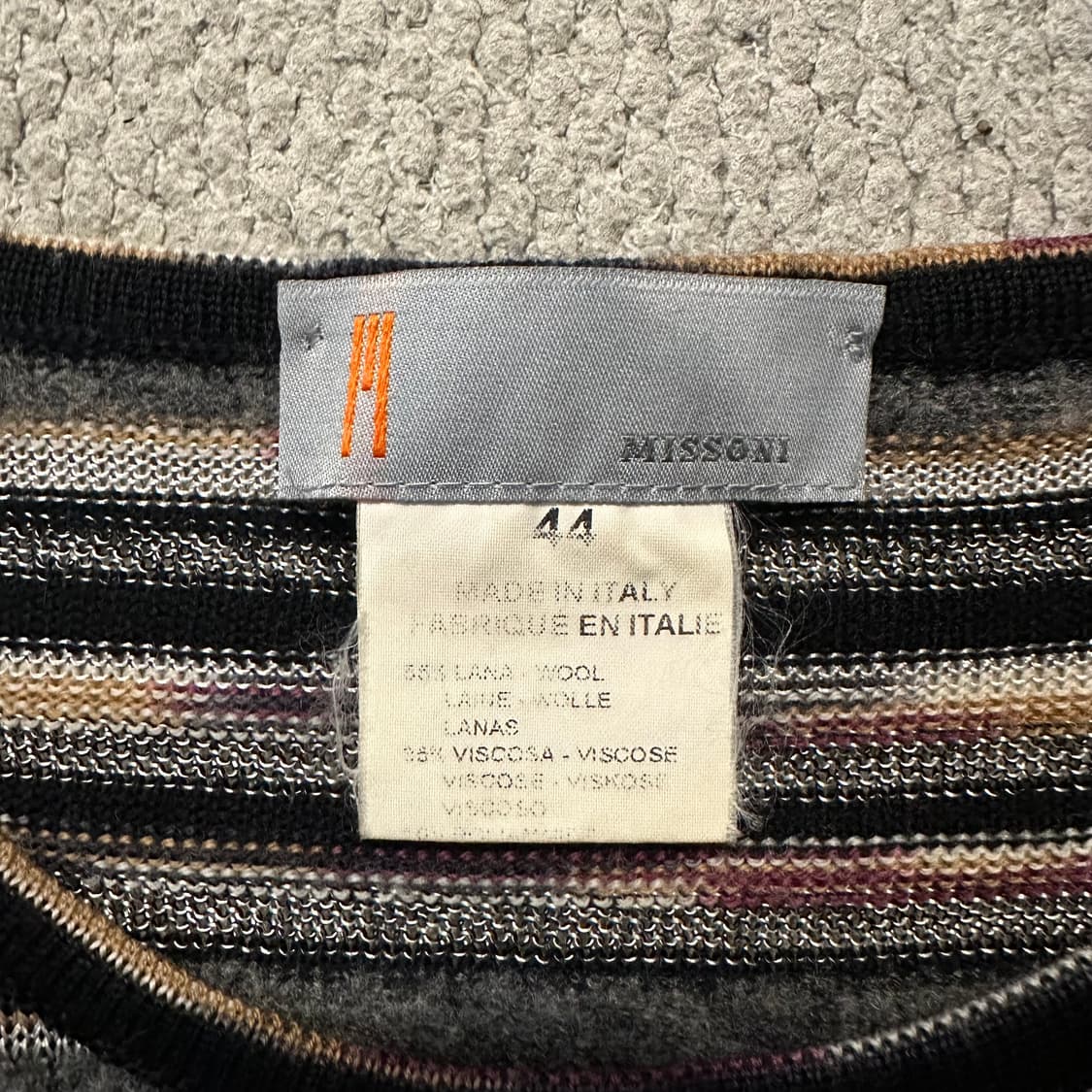 90s Italy 미쏘니(Missoni) 빈티지 니트 롱슬리브 상품이미지6