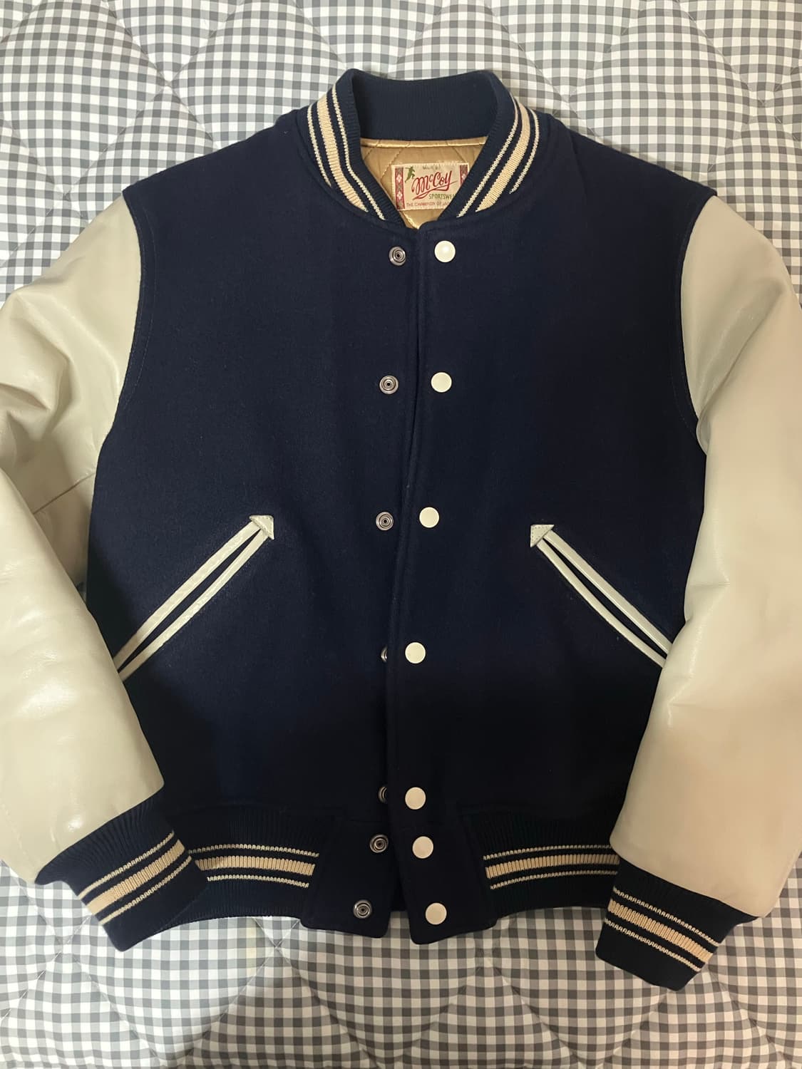 리얼맥코이 바시티(네이비) 상품이미지1