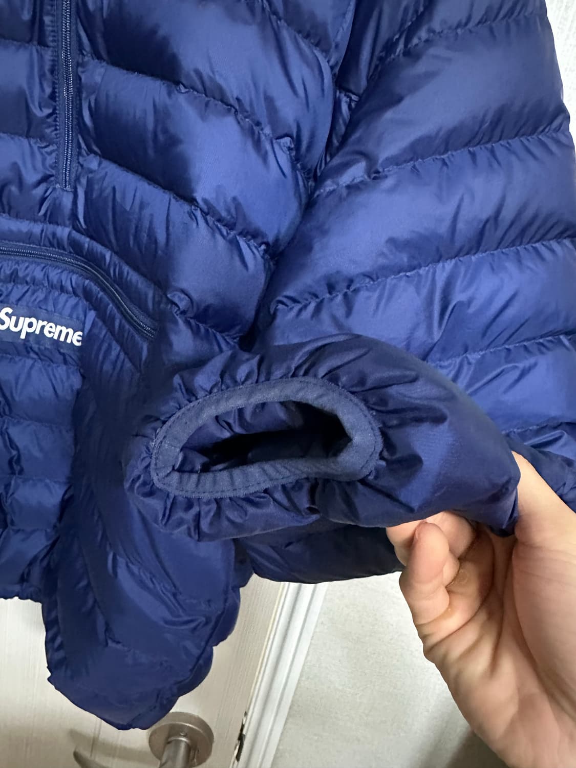 슈프림 마이크로다운 네이비 m 상품이미지6