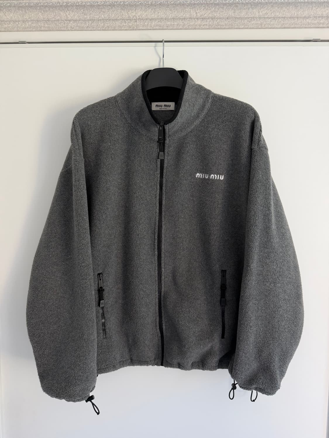[M] 미우미우 플리스 자켓 그레이  상품이미지1