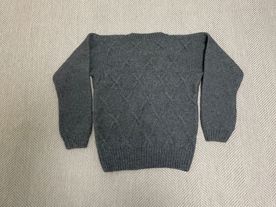 빈티지 핸드메이드 헤비 그레이 니트 J03513 상품이미지5