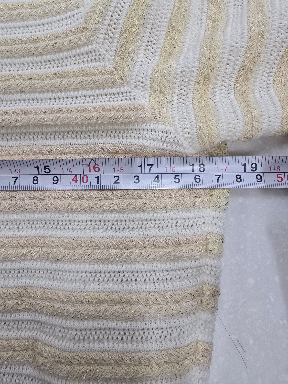 마인 아이보리 스트라이프 반팔 니트 상품이미지8