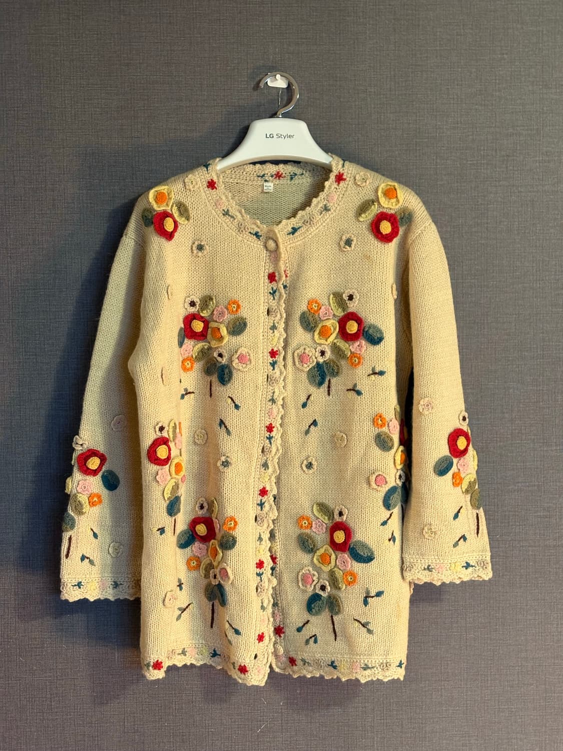 꽃무늬 자수 빈티지 가디건 Japan 상품이미지1