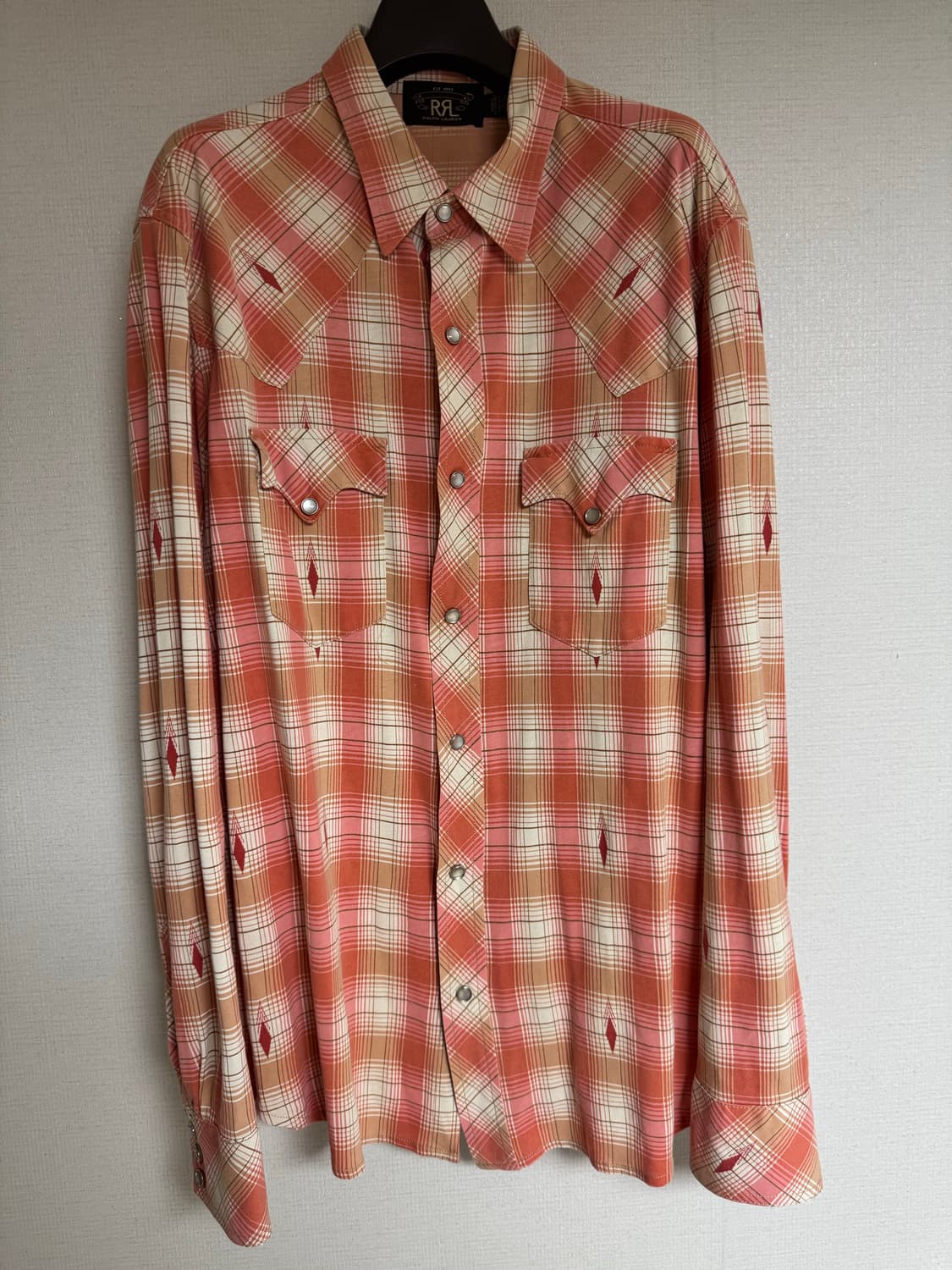 L RRL 더블알엘 웨스턴 체크 셔츠 상품이미지1