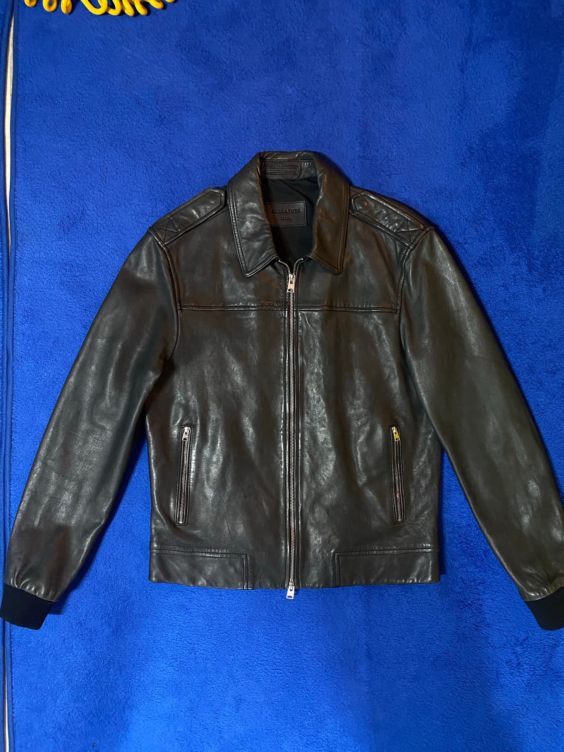 AllSaints 올세인츠 블랙 양가죽 자켓  상품이미지1