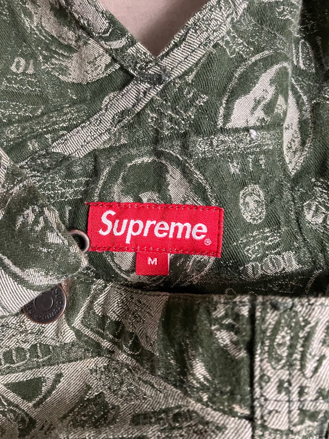 슈프림 달러 오버롤 그린 상품이미지4