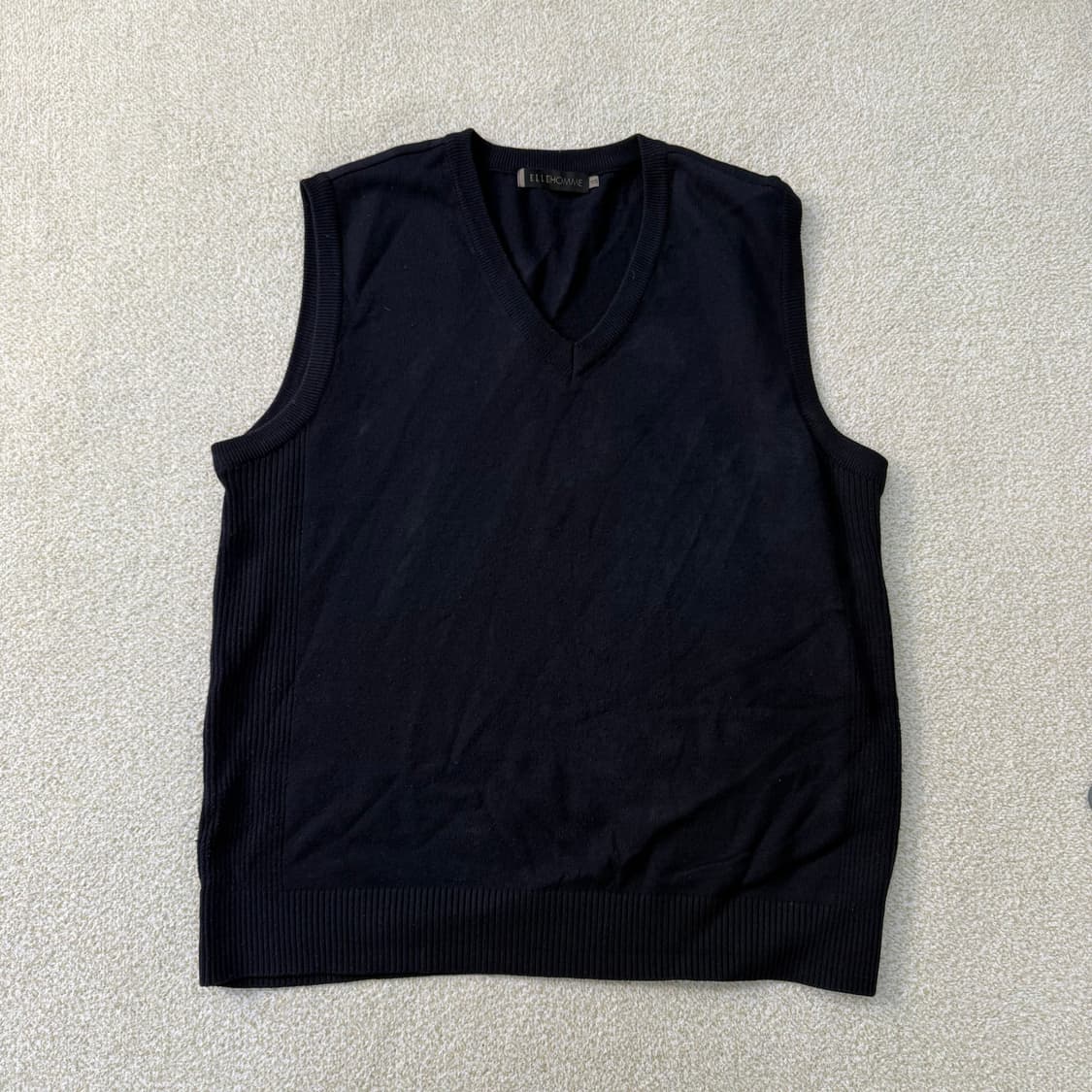 105 엘르옴므 브이넥 니트 베스트0122T1 상품이미지1