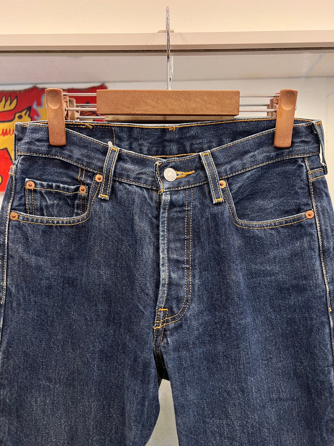 00s Levis 리바이스 501 블랭크탭 데님 팬츠 (29inch) 상품이미지2
