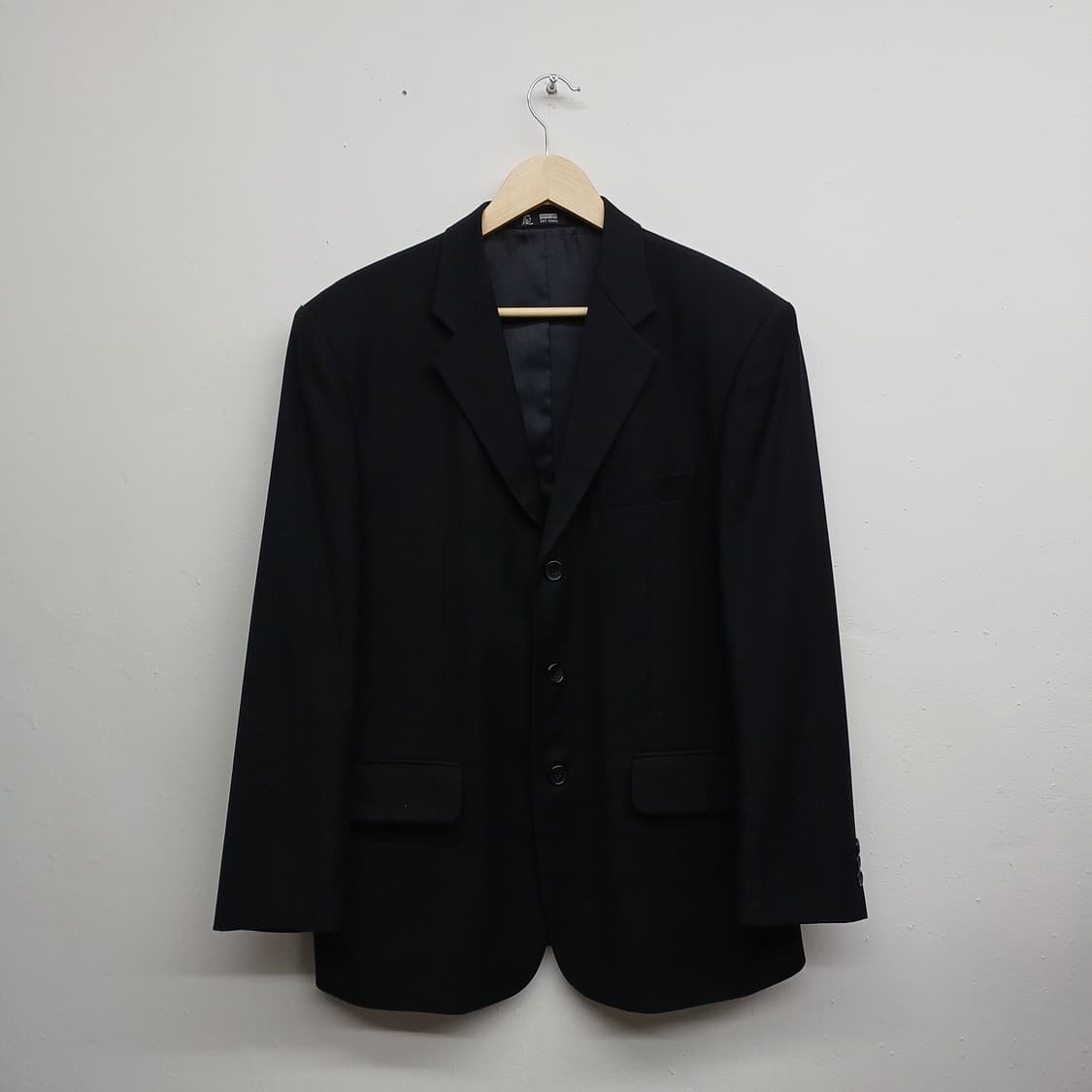 non-no 1st man 블랙 쓰리버튼 울 블레이저 자켓 100 상품이미지1