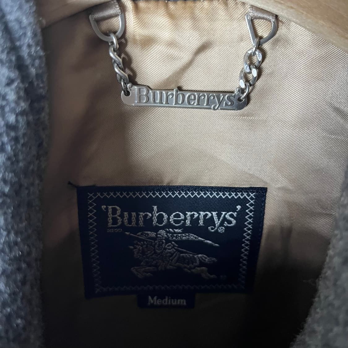 [Burberry] 00's 버버리 하이넥 히든 울 자켓 상품이미지5