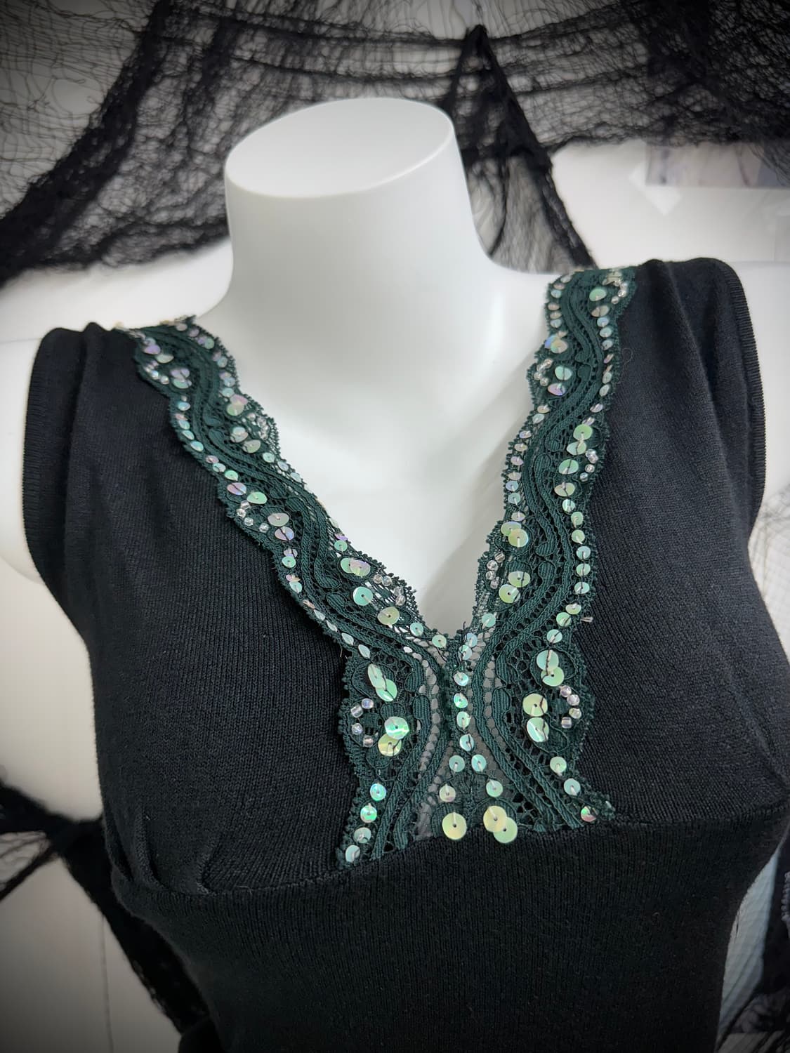 Spangle detailed sleeveless 상품이미지2
