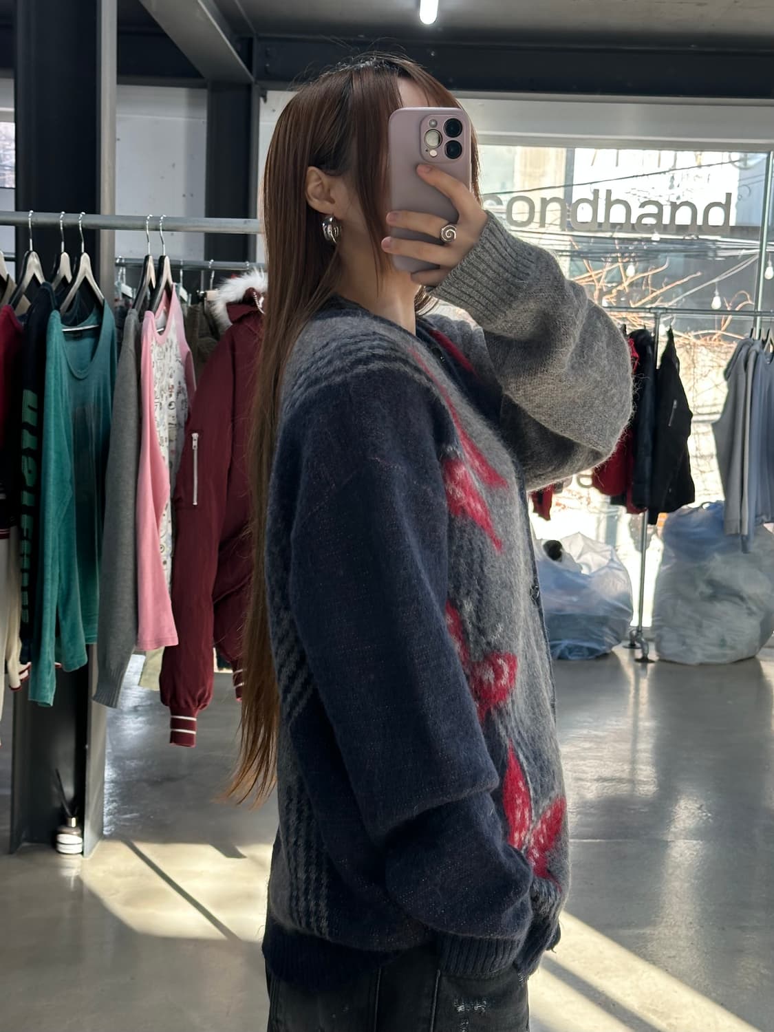 니들스 빠삐용 버터플라이 모헤어 가디건 상품이미지3