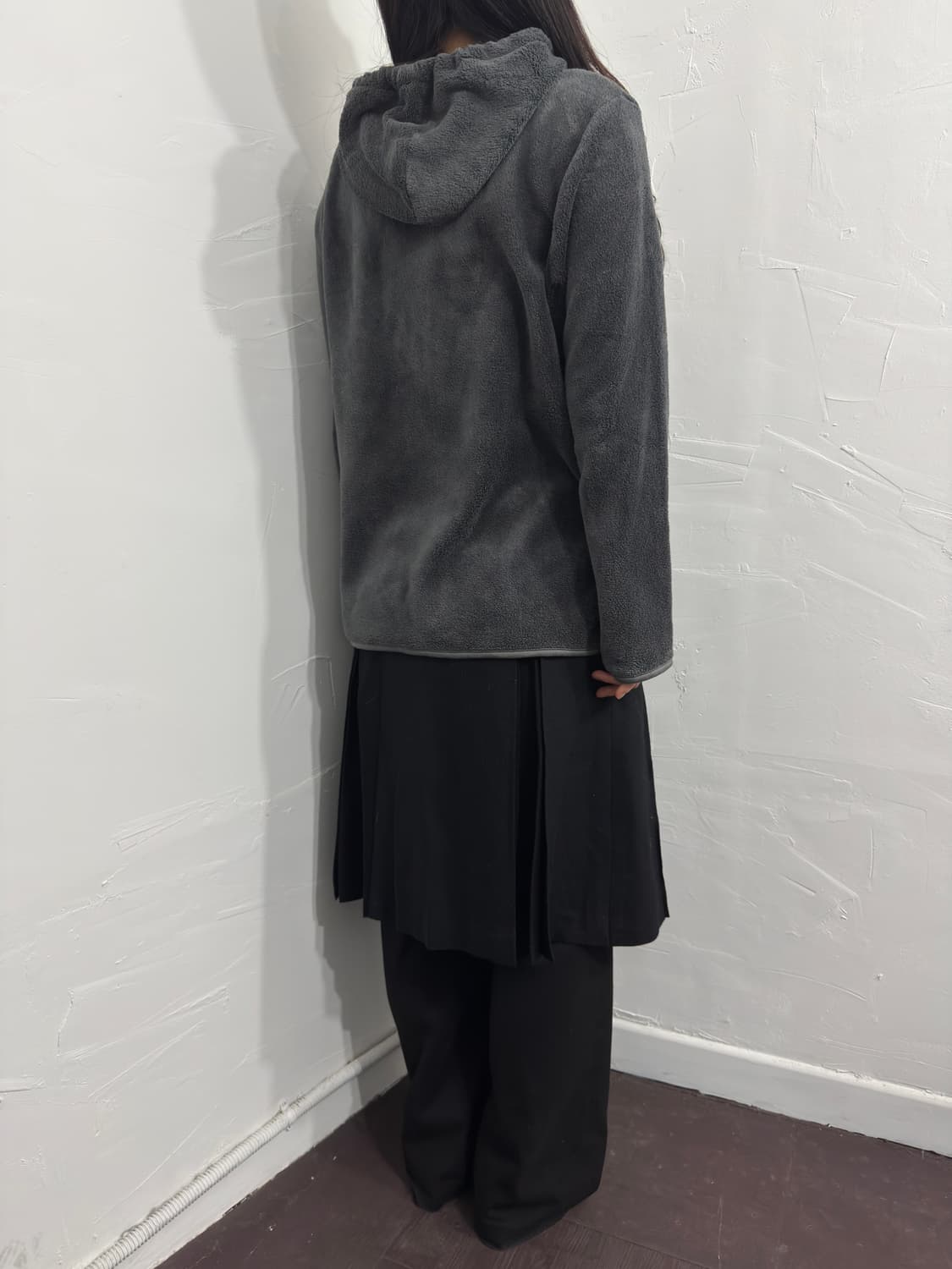 fleece hood zipup 상품이미지5