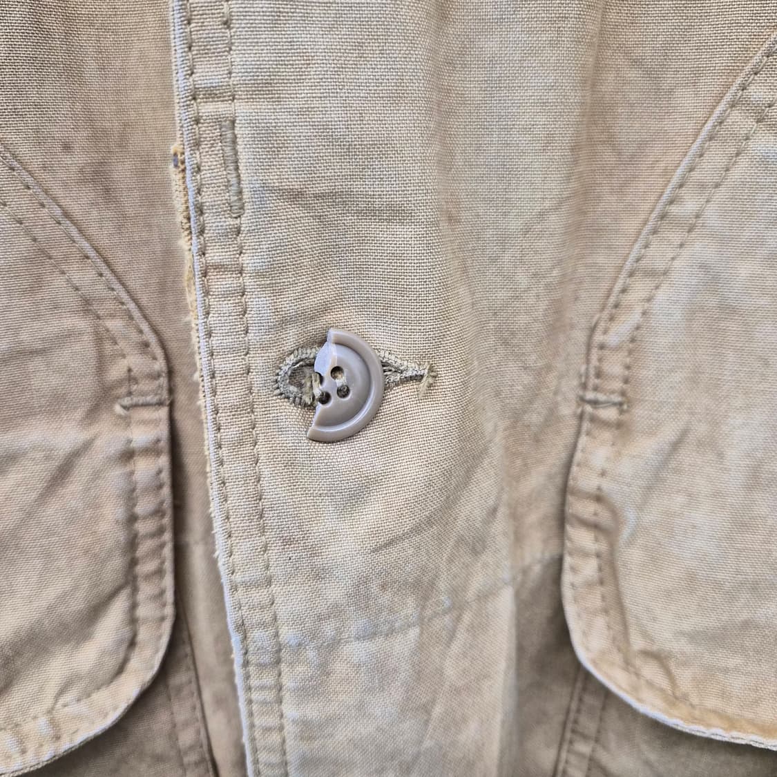 빈티지 워크 자켓 브라운 코듀로이 카라 남성 L 상품이미지4