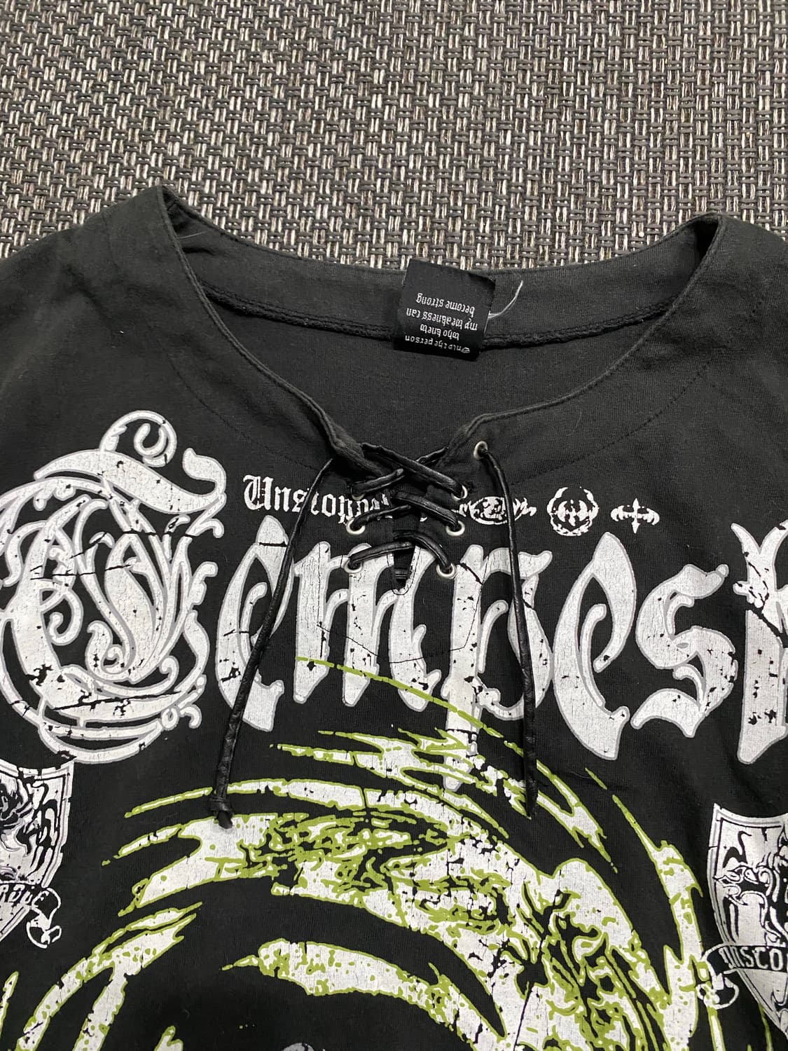 Y2K Print Lace Up Tee 상품이미지5