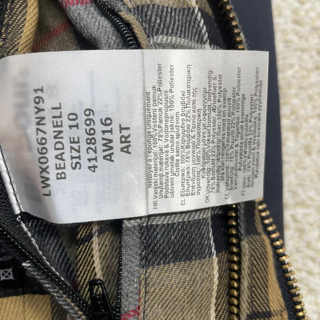 바버 Barbour 비드넬 왁스 자켓 네이비 상품이미지8