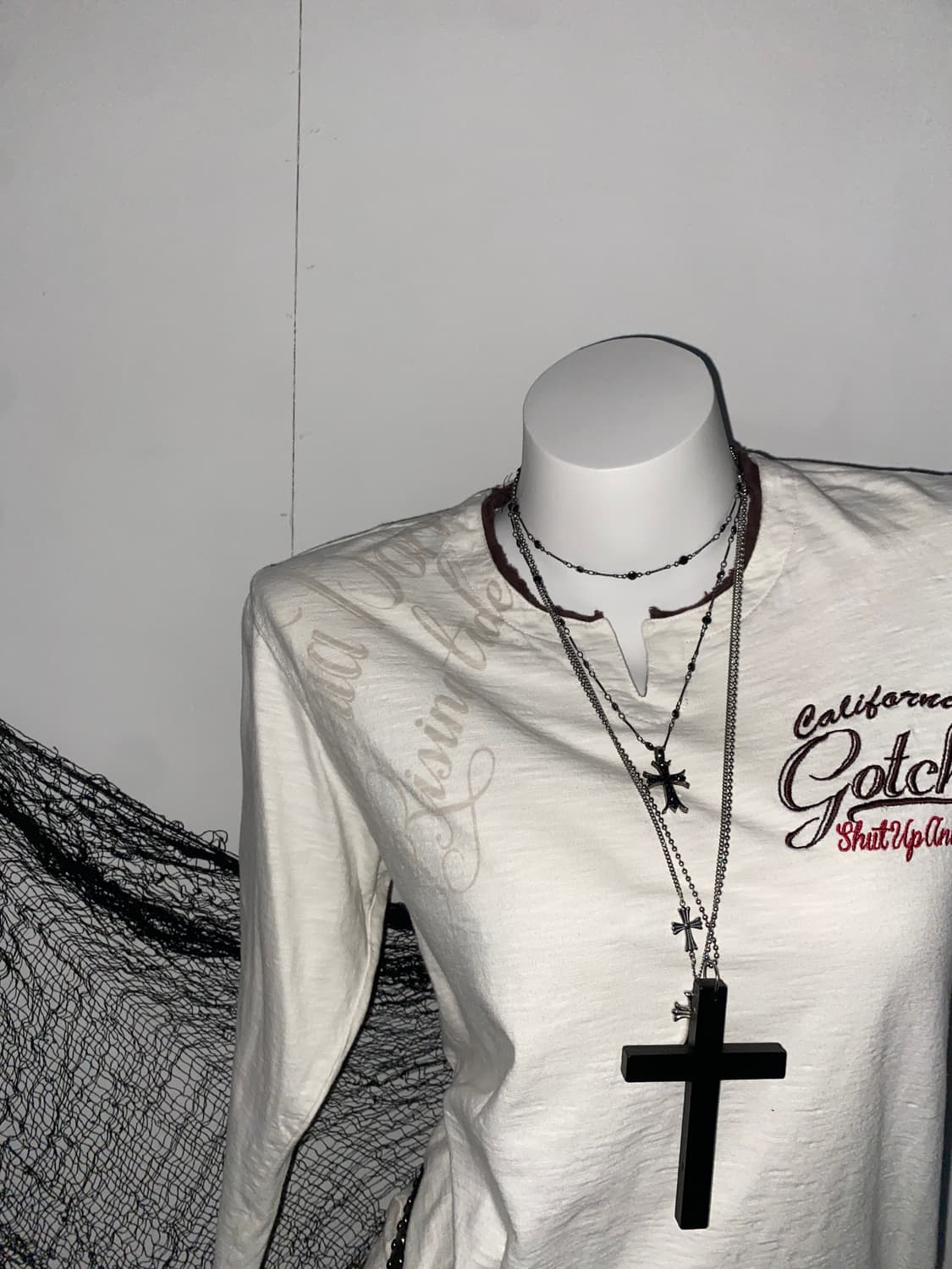 갓차 펑크 고딕 레터링 롱슬리브໒꒱ 상품이미지4