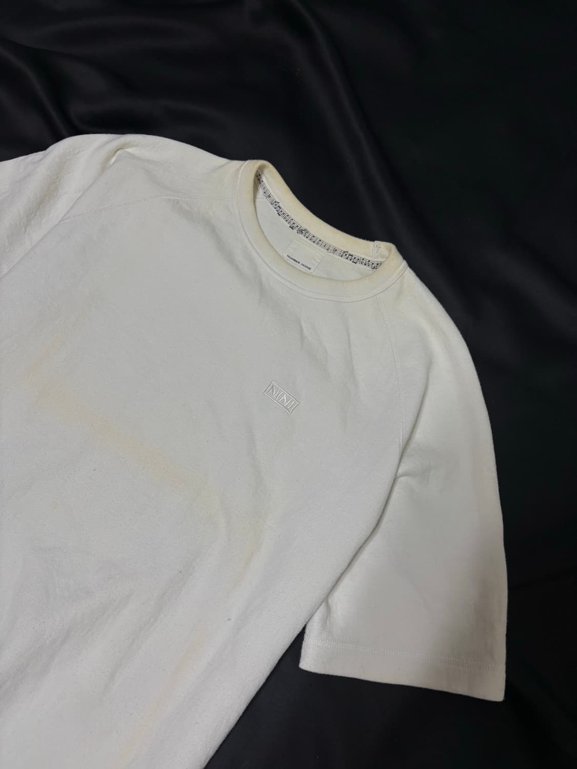 “Number (n)ine” Logo Print White Tee 상품이미지5