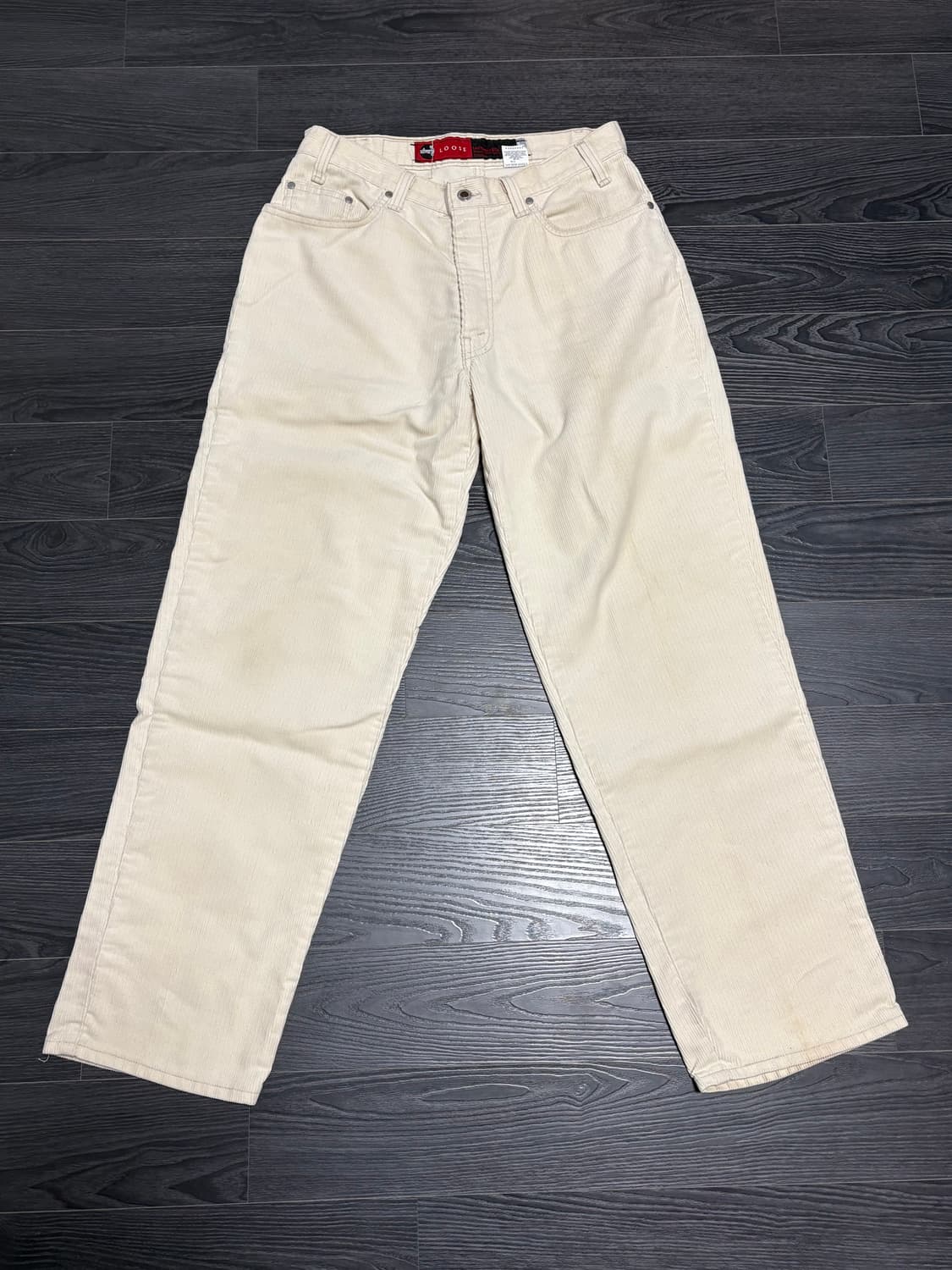 (33x30) 90s 리바이스 실버탭 루즈 코듀로이 made in usa 상품이미지1