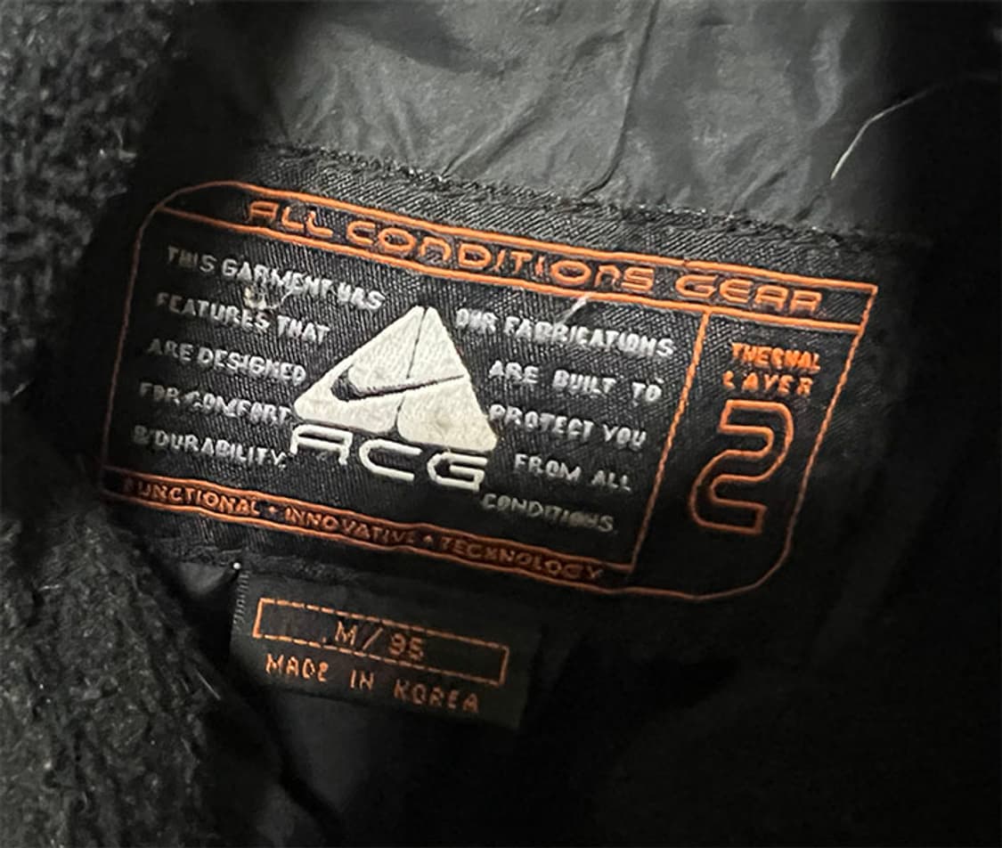 나이키 ACG 90's 블랙 립스탑 남자 푸퍼패딩 L 100  상품이미지5