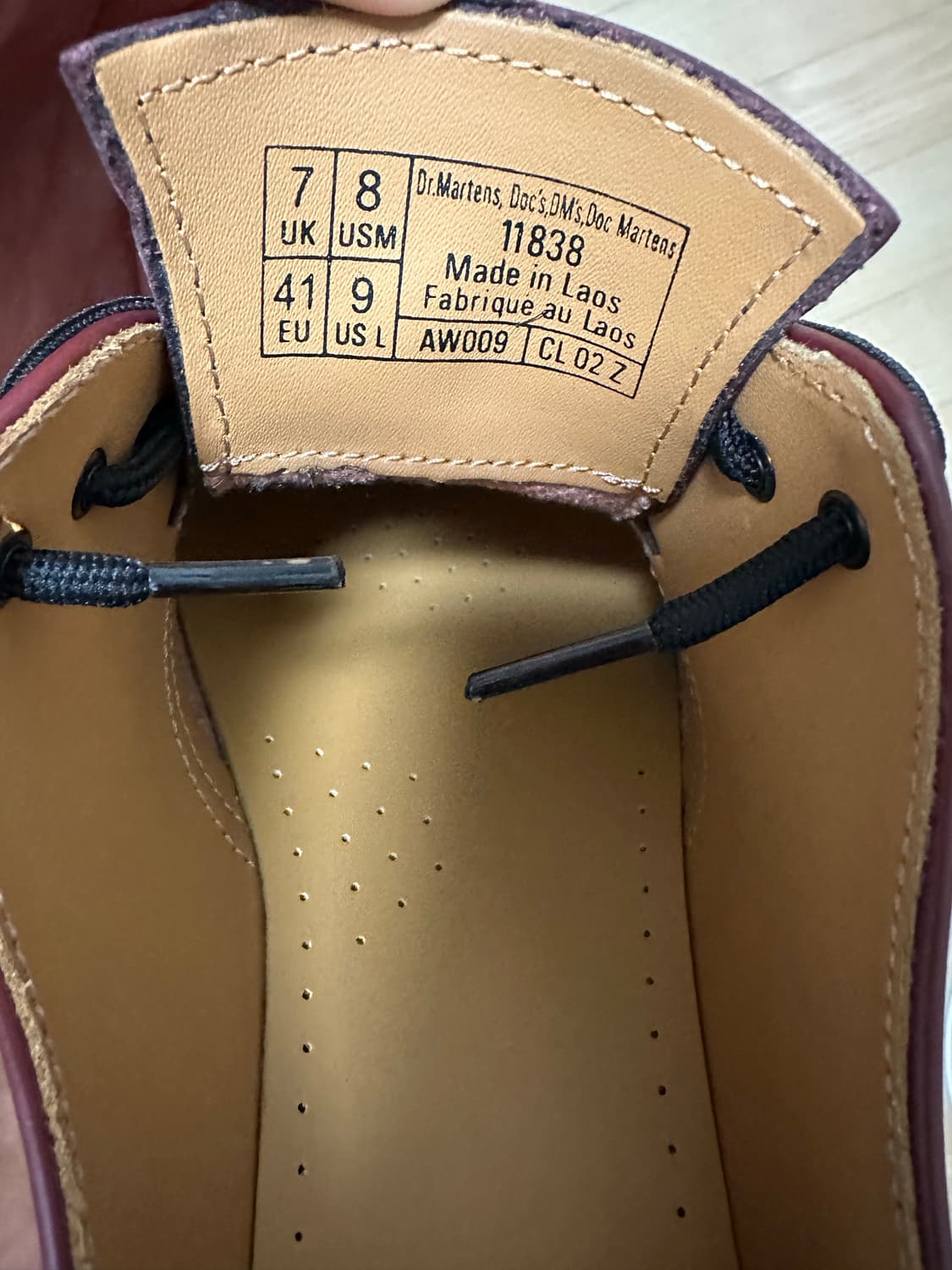 닥터마틴 1461 260사이즈 판매랍니다 ( 1회 실착 ) 상품이미지3