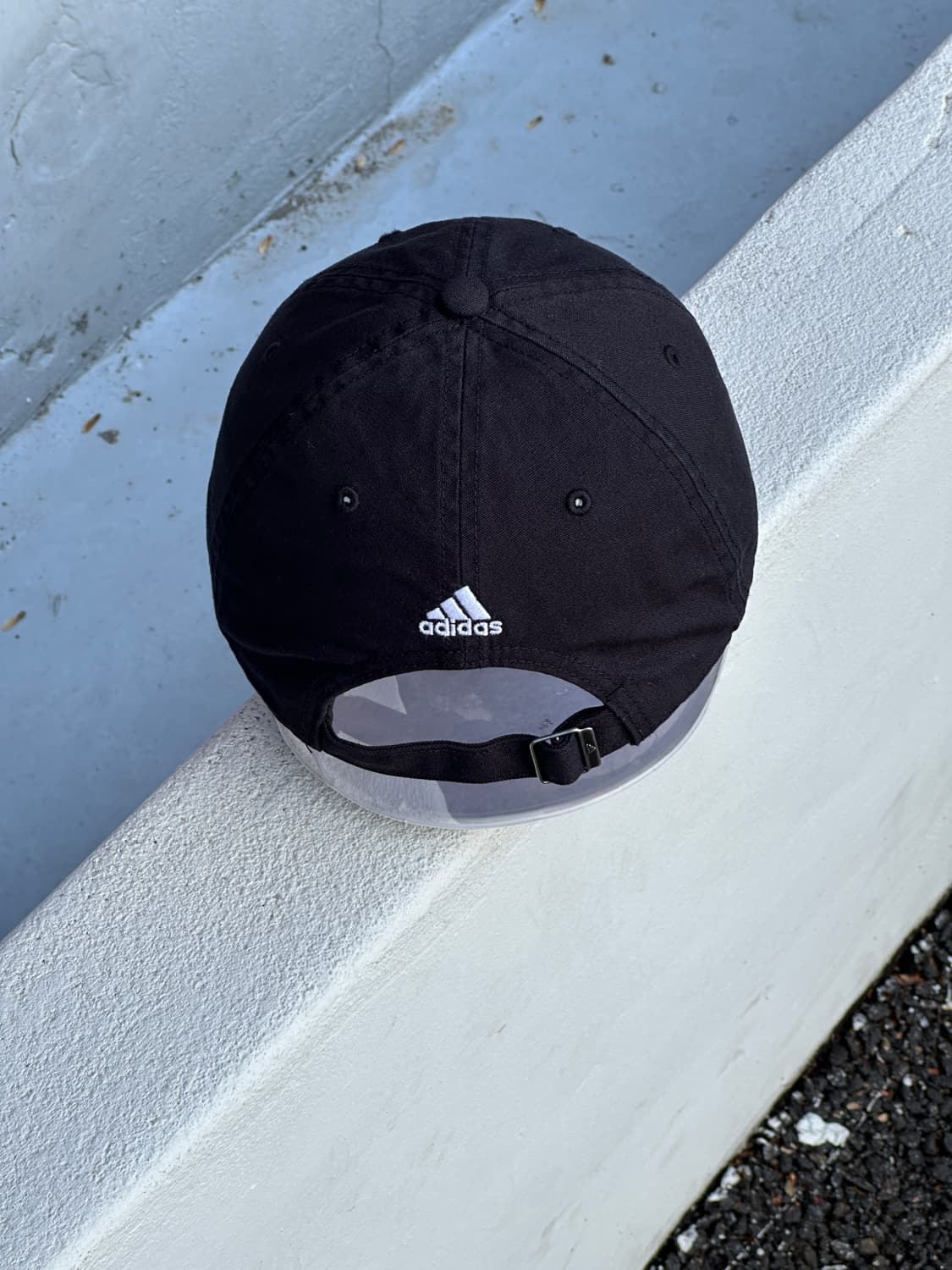[F] 아디다스 로고 블랙 볼캡 모자 상품이미지4