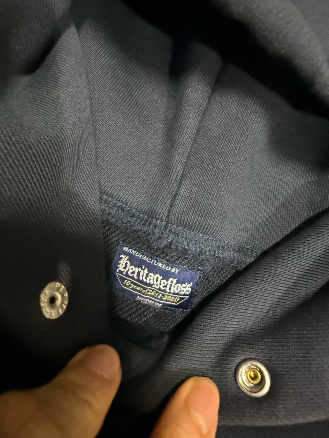 해리티지플로스 10주년 후드티 네이비 상품이미지2