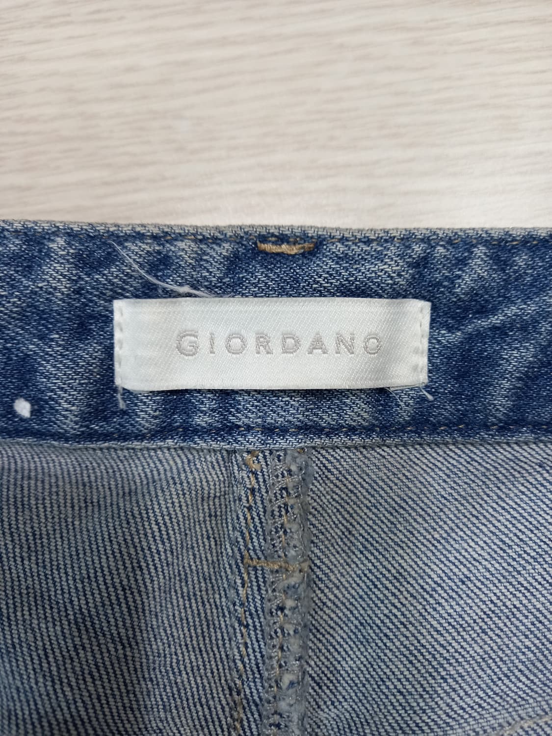 27 GIORDANO 하이웨이스트 워싱 스판 테이퍼드진 27-616 상품이미지7