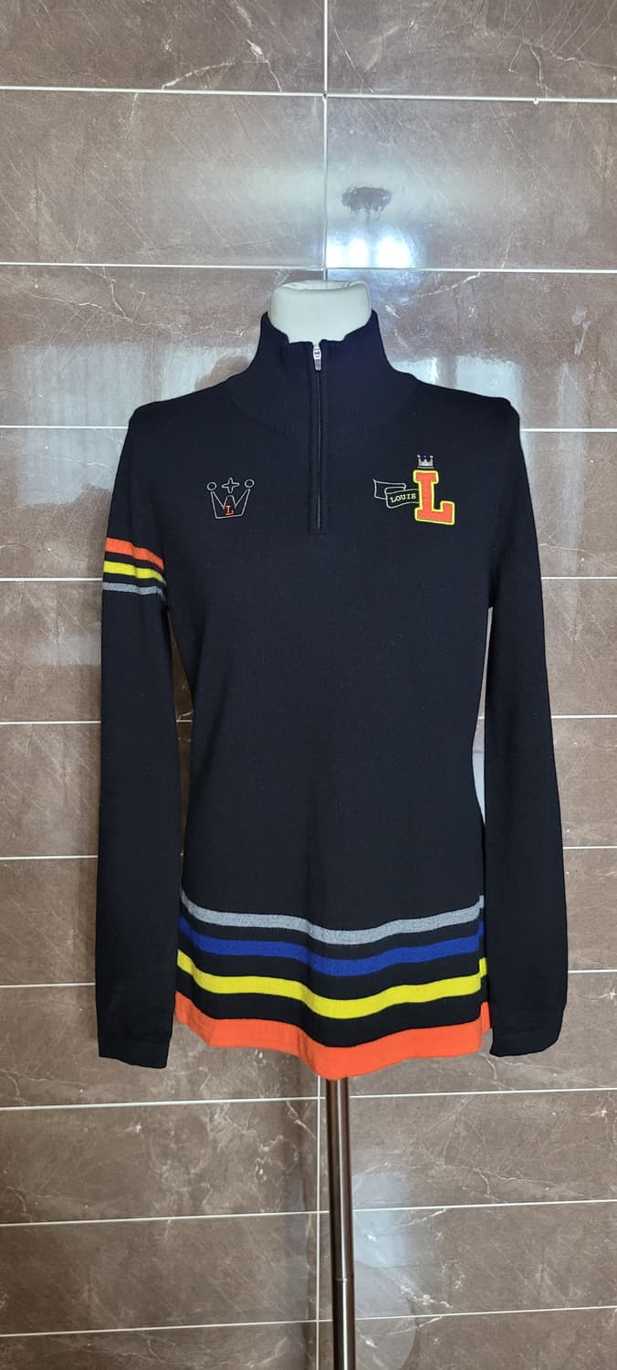 👠여성m,66사이즈👠루이까스텔  골프 하프집업 니트 상품이미지1