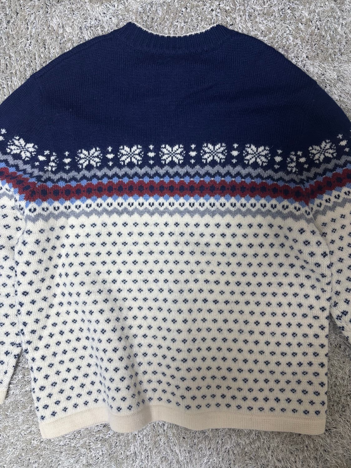 일본판 LANDS END 울 니트 사이즈 105-110 상품이미지4