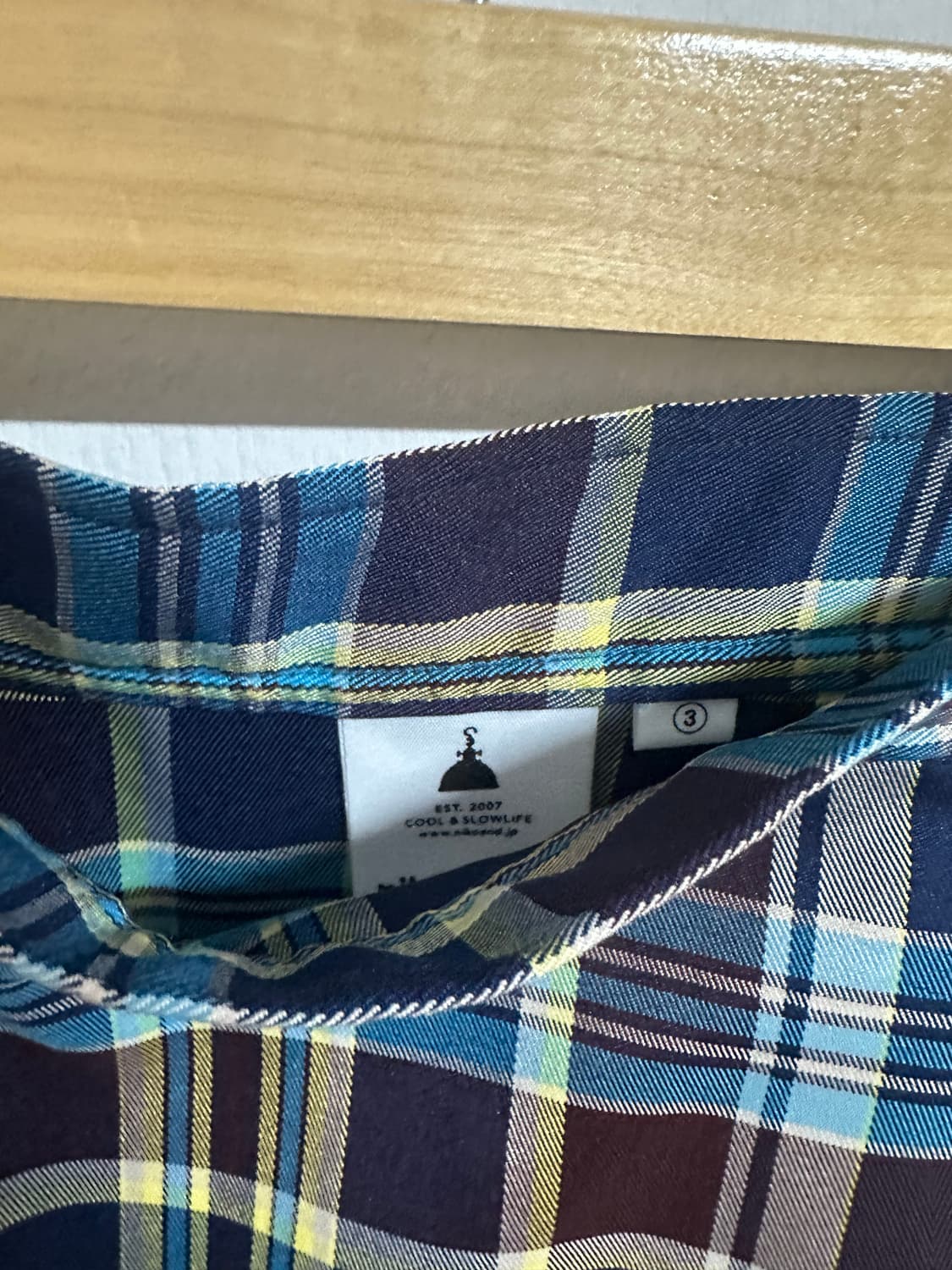 니코앤드 Niko and 블루체크스커트 상품이미지3