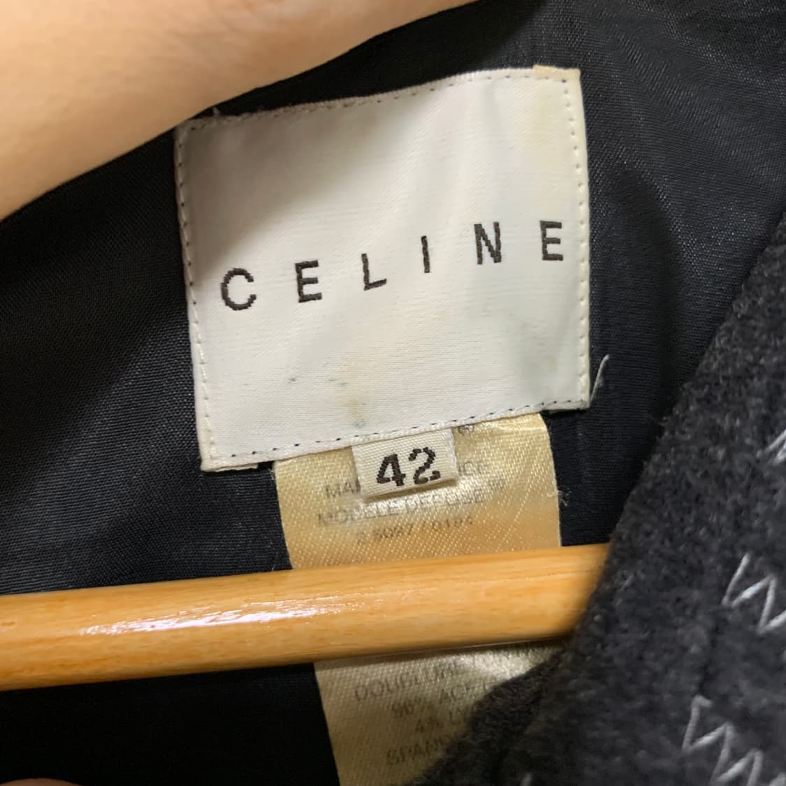 셀린느 차콜 울 셔츠 자켓 일본 빈티지 모리걸 42 사이즈 상품이미지8