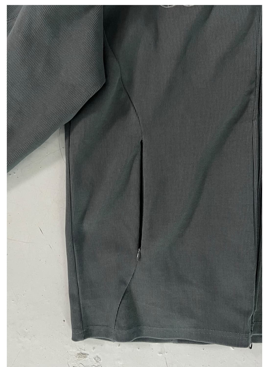 MPa RIBBED ZIP JACKET (CHARCOAL) (급처) 상품이미지5