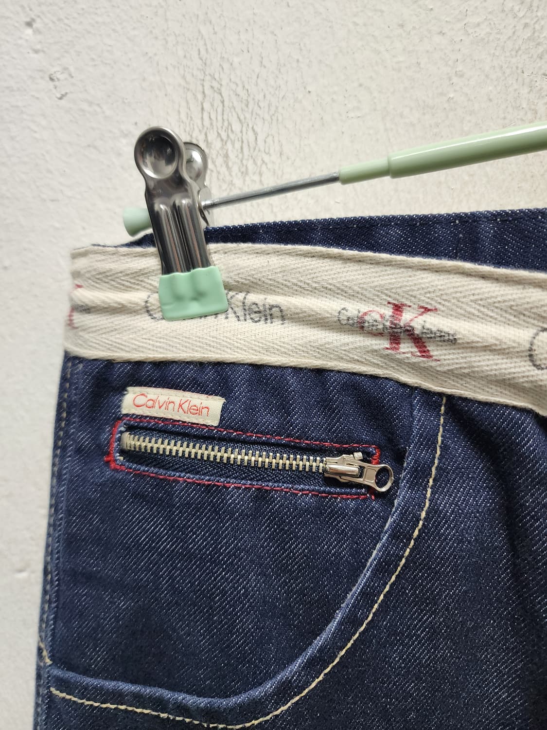 캘빈클라인 90s y2k 로프디테일 생지 데님 상품이미지3