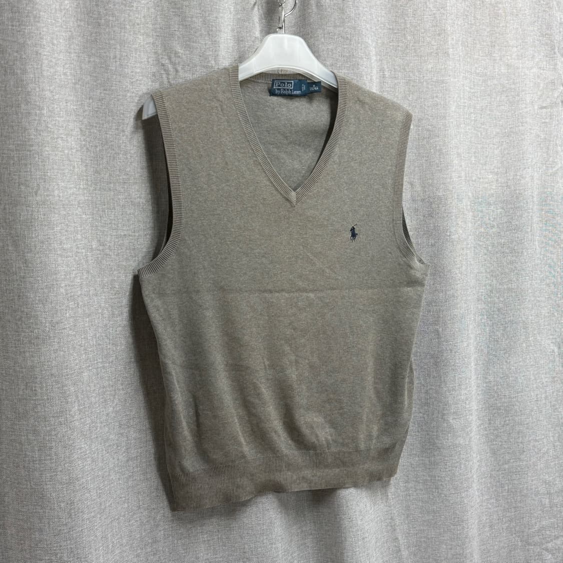 [M/100] 폴로 랄프로렌 브이넥 코튼 면 니트조끼 베스트 상품이미지2