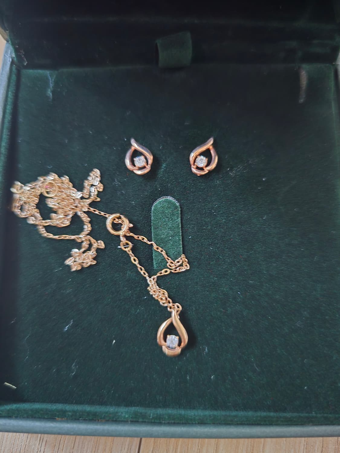 로이드 정품 14k 물방울 목걸이 귀걸이 시트 상품이미지2