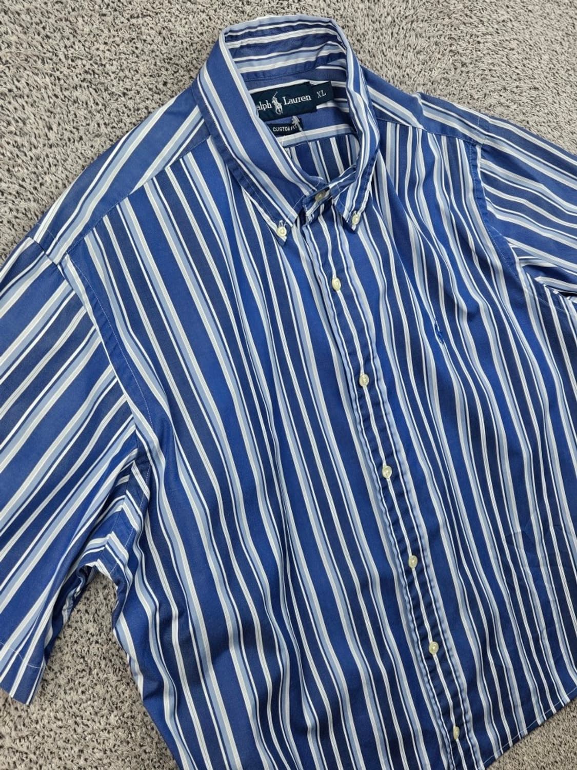 폴로랄프로렌 스트라이프 반팔 셔츠 크롭커스텀 ( XL ) / 11913 상품이미지9