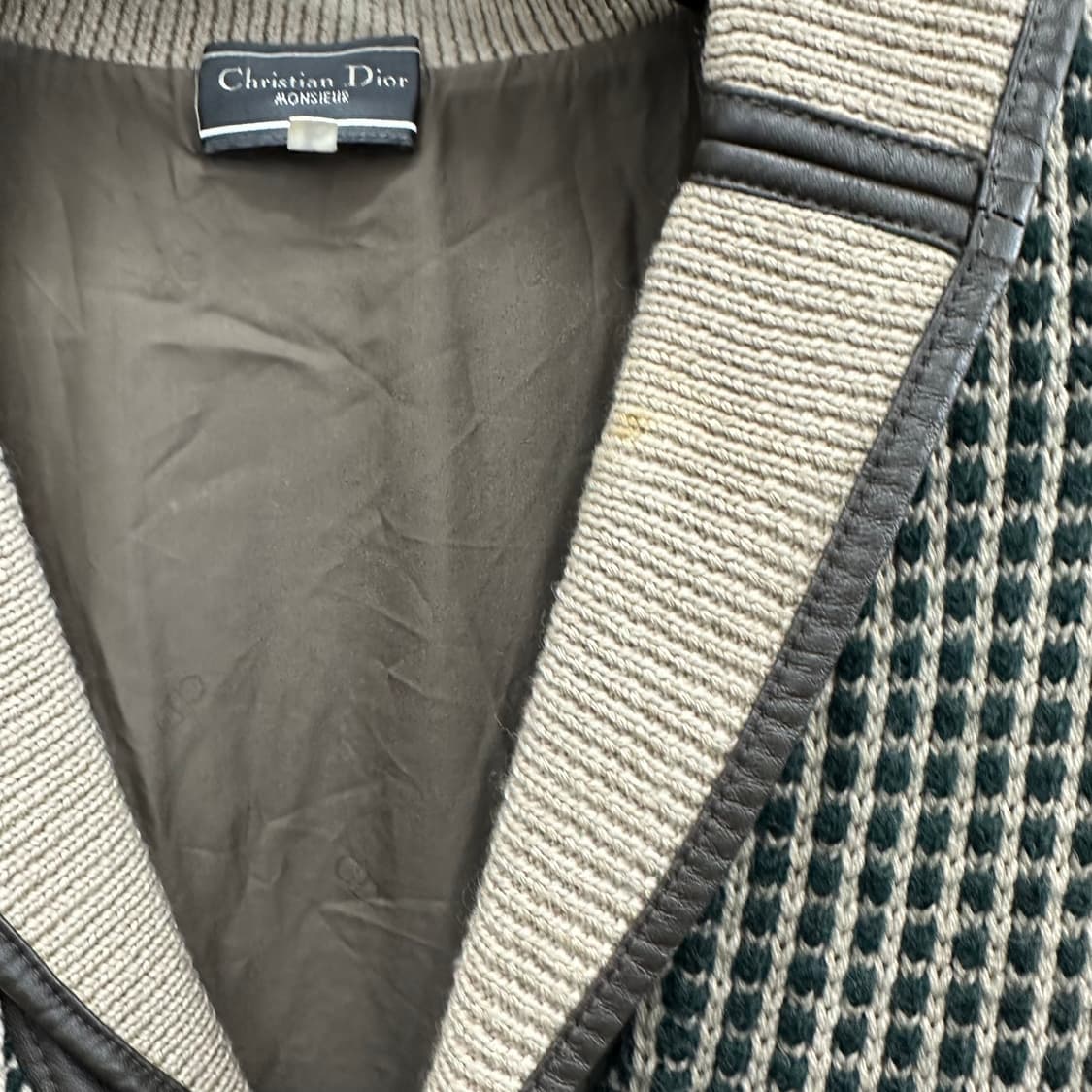 100 크리스찬 디올 재팬 남자 오버핏 니트 가디건 상품이미지5