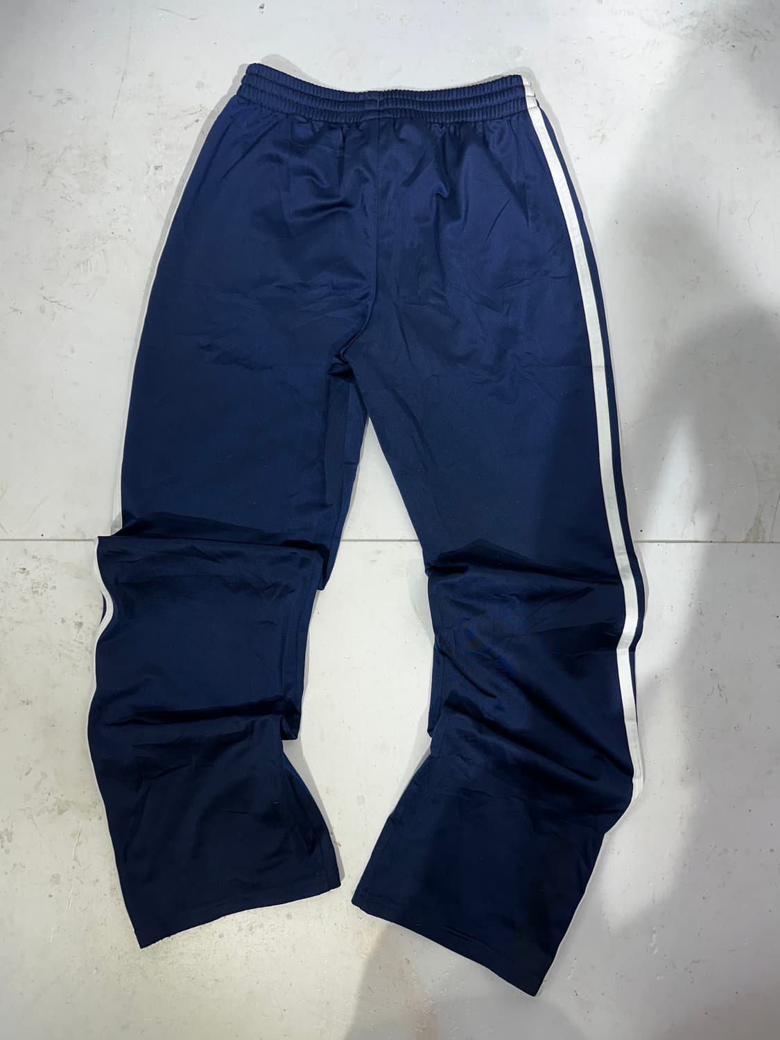 아디다스 네이비 화이트 삼선 스몰 로고 와이드 팬츠  상품이미지5