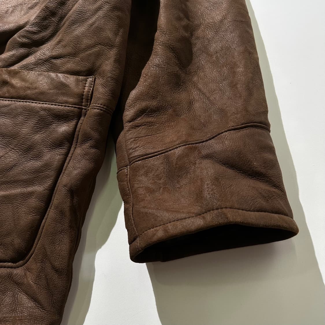 입생로랑 램스킨 양가죽 무스탕 싱글 자켓 상품이미지8