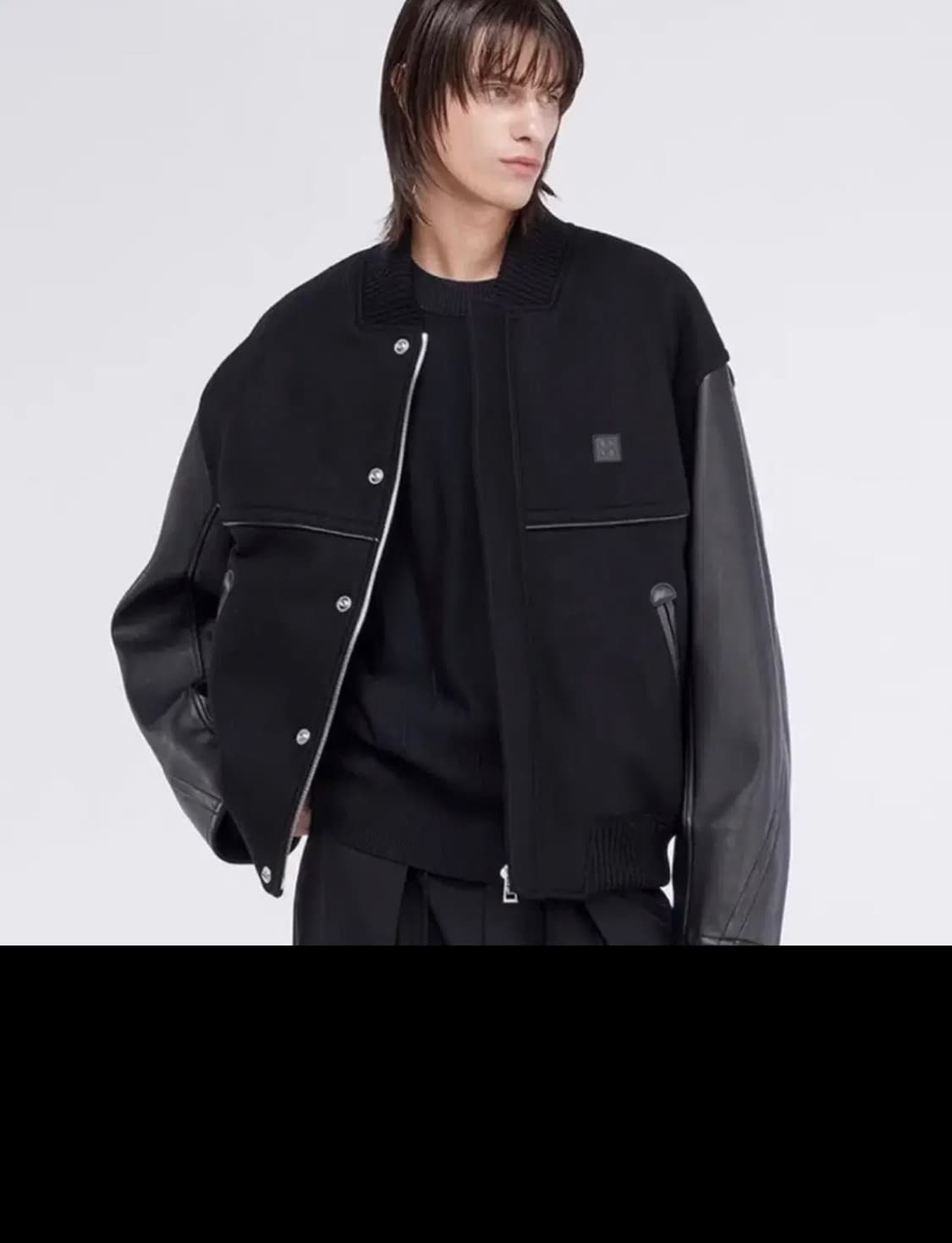 Eu50 / 105 송지오옴므 울레더 바시티자켓 상품이미지1