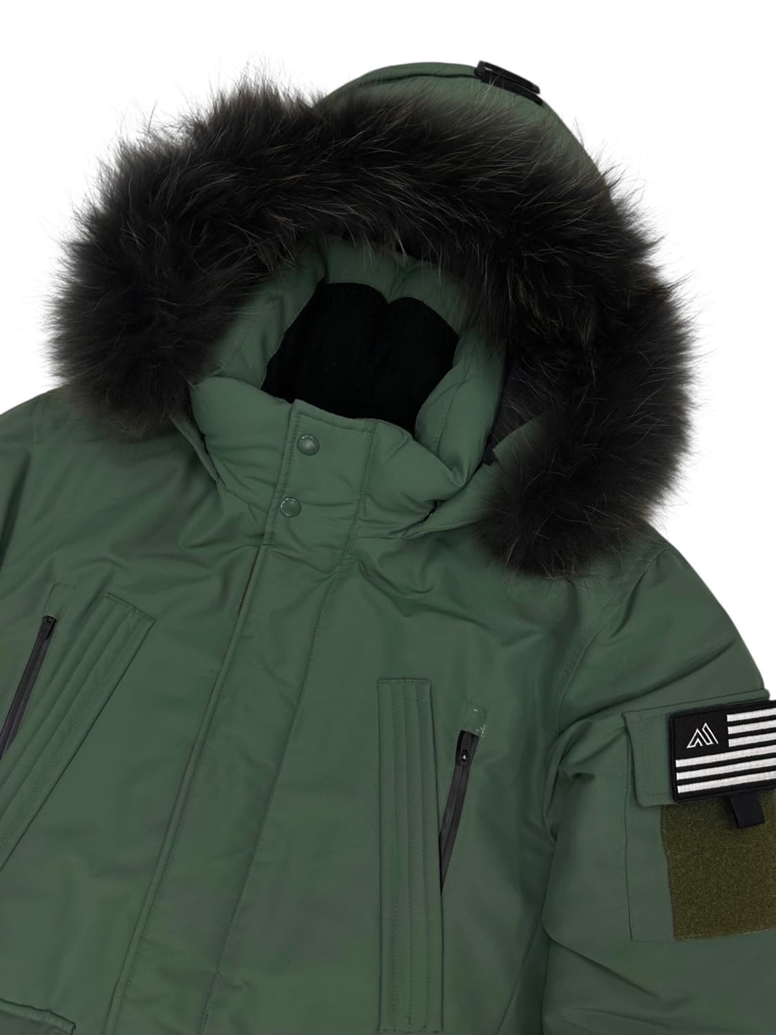 그레고리 덕다운 패딩 카키그린 (M)  상품이미지2