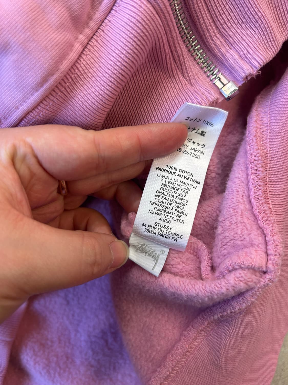 스투시 핑크 후드집업 상품이미지6