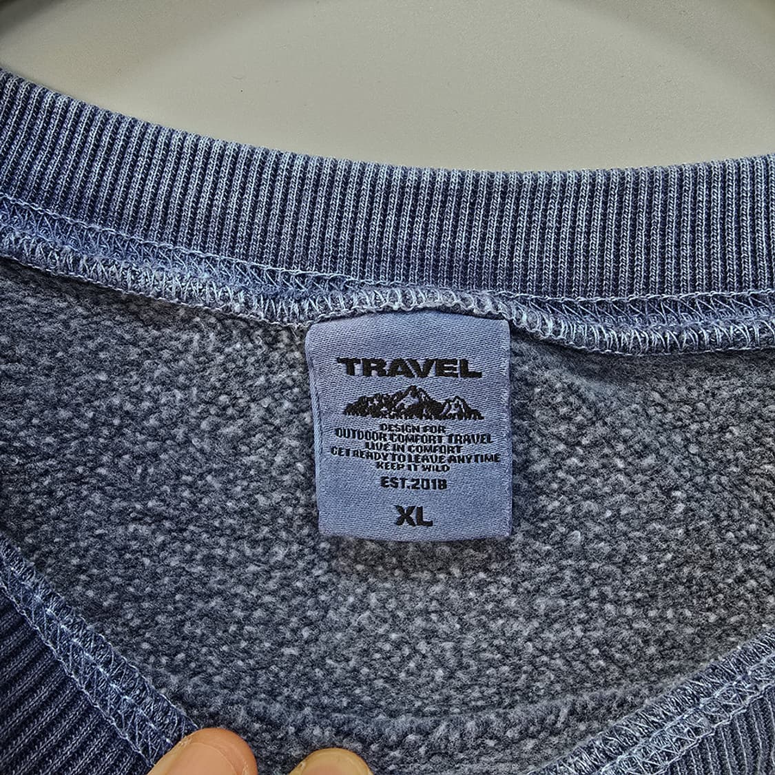 트래블(TRAVEL) 피그먼트 워싱 맨투맨 XL 상품이미지6