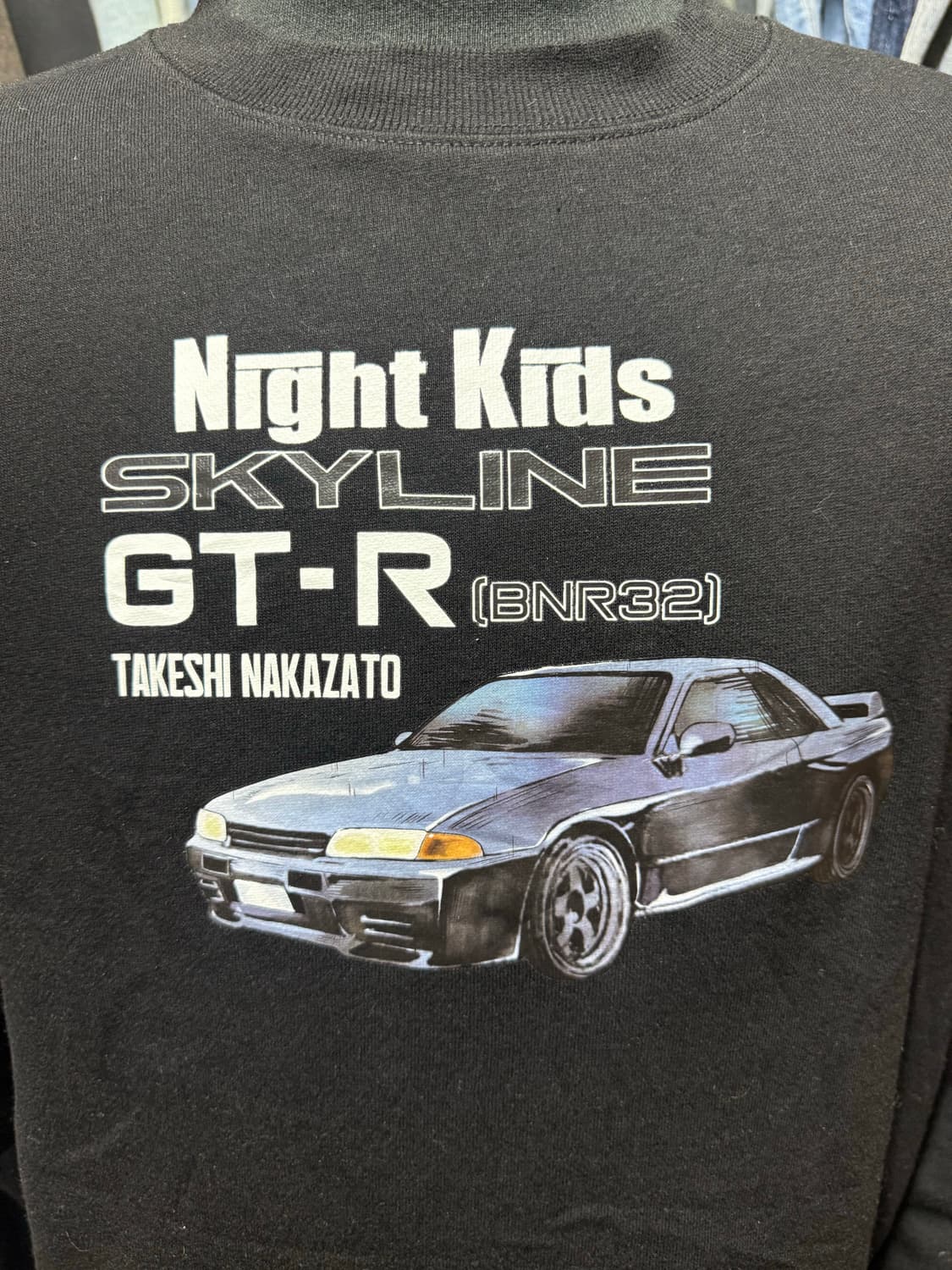 [M] 데드스탁 이니셜D GT-R BNR32 나카자토 프린팅 맨투맨 상품이미지2